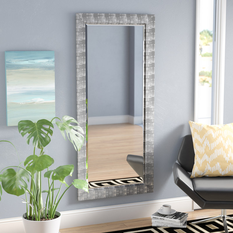 Wade Logan Grain Texture Modern & Contemporary Beveled Wall Mirror